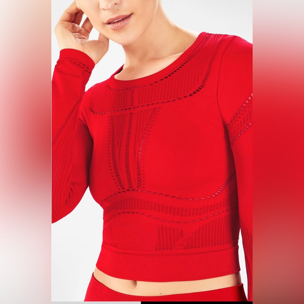 Fabletic Crop Top L/S size L